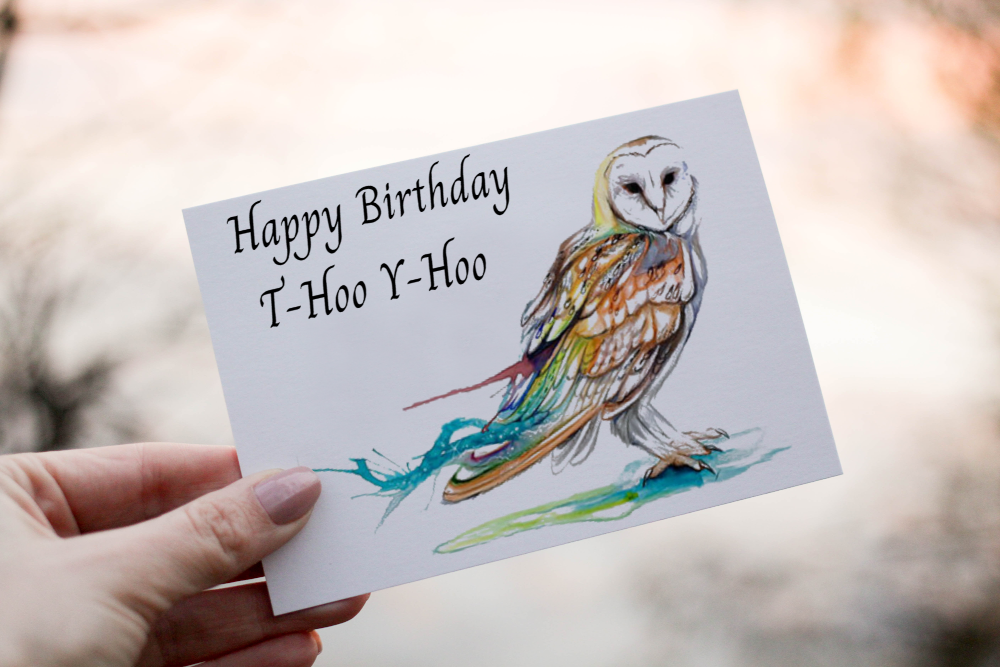 Owl Birthday Card, Friend Birthday Card, Owl Card for Birthday